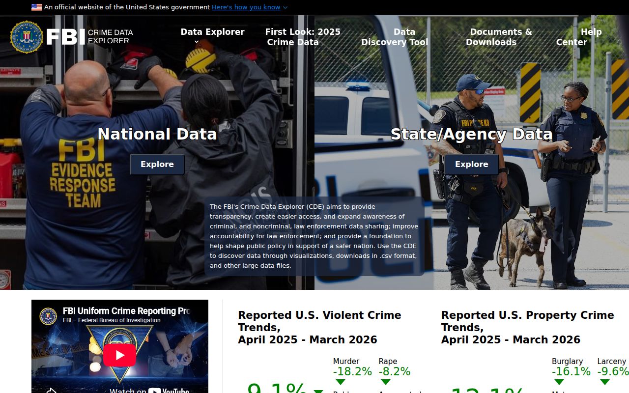 Quay County criminal history official crime data search