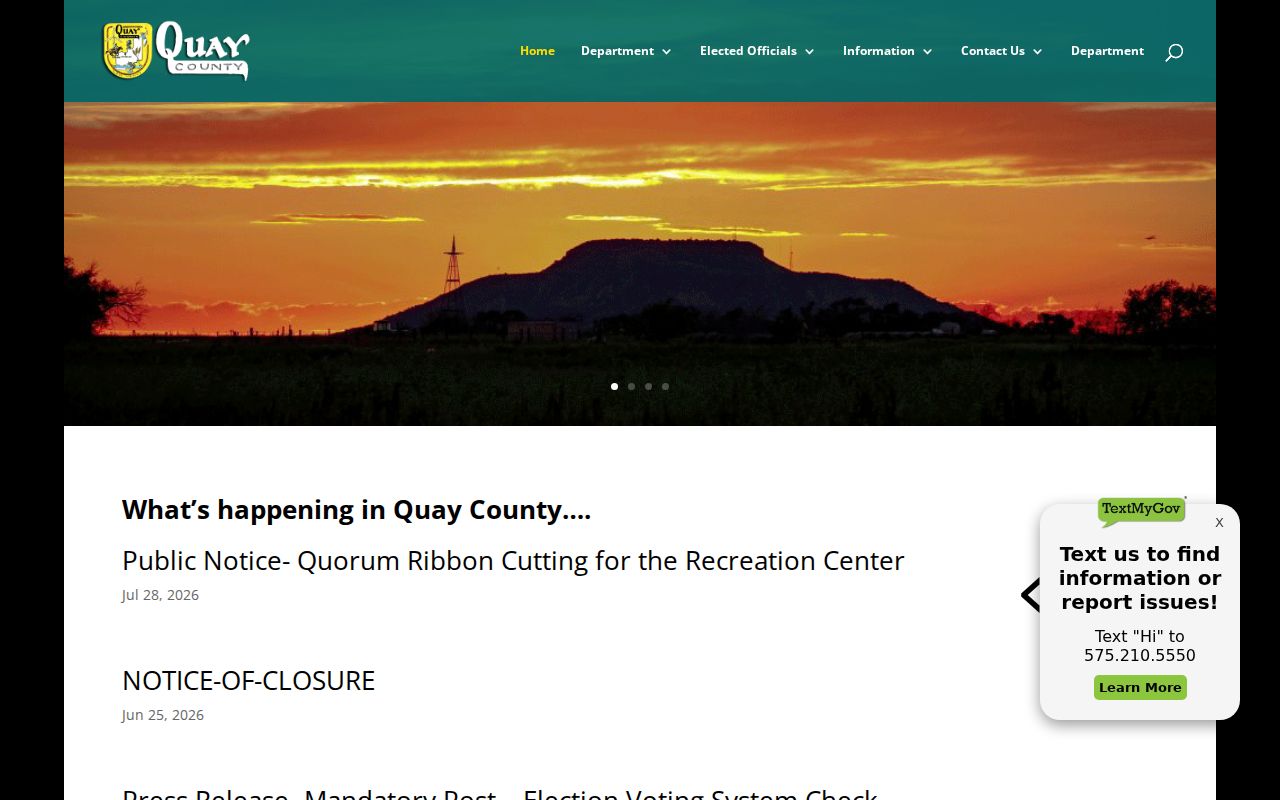 Quay County criminal history government directory