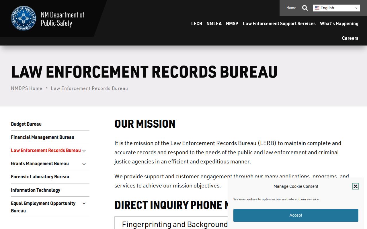 Quay County criminal history NMDPS repository access